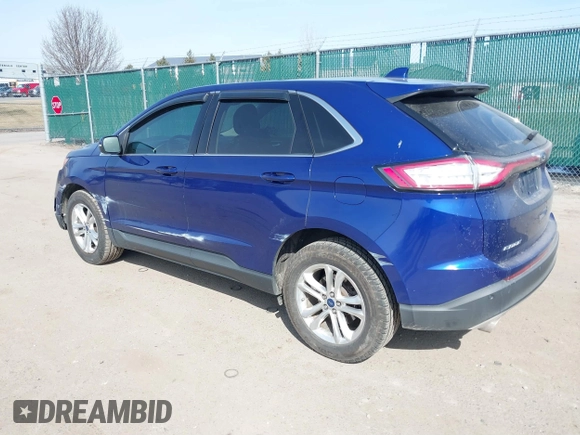 2015 Ford Edge SEL with VIN 2FMTK4J84FBC18514, listed as a IAAI auction lot 41807224 with 117,497 mi miles. Bid and sale history available at carsss.com. Image 3.