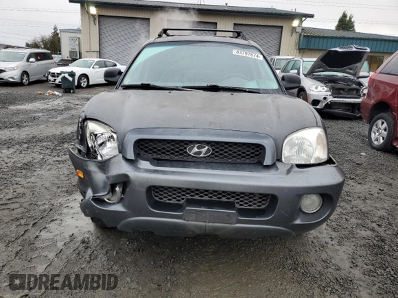 2002 Hyundai Santa Fe GLS with VIN KM8SC73D62U238546, listed as a Copart auction lot 83797674 with 169,183 mi miles and Salvage Title. Bid and sale history available at carsss.com. Image 5.