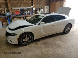 2015 Dodge Charger SXT with VIN 2C3CDXJG3FH875460, listed as a Copart auction lot 55176135 with 85,349 mi miles and Salvage title. Bid and sale history available at DreamBid. Image 1.