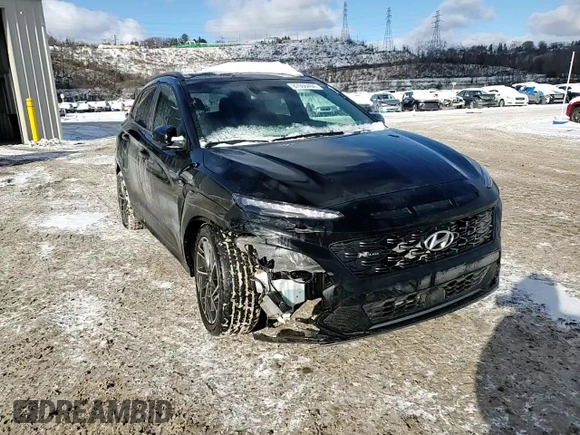 2022 Hyundai Kona N Line with VIN KM8K3CA32NU832526, listed as a Copart auction lot 87066404 with 20,062 mi miles and Salvage Title. Bid and sale history available at carsss.com. Image 11.