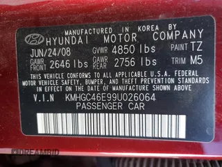 2009 Hyundai Genesis with VIN KMHGC46E99U026064, listed as a Copart auction lot 73573634 with 201,086 mi miles and Clean Title. Bid and sale history available at carsss.com. Image 12.