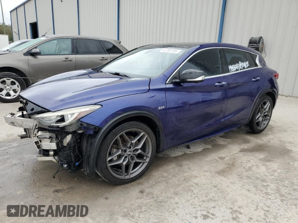 2017 Infiniti QX30 Sport z VIN SJKCH5CPXHA034512, wystawiony jako Copart lot #43760195 z przebiegiem 83 398 mil mil oraz Szkoda całkowita • Salvage title. Historia ofert i sprzedaży dostępna na DreamBid. Obrazek 1.