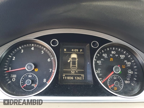 2014 Volkswagen CC R-Line with VIN WVWBP7AN9EE503432, listed as a Copart auction lot 52634375 with 111,836 mi miles and Salvage Title. Bid and sale history available at carsss.com. Image 9.