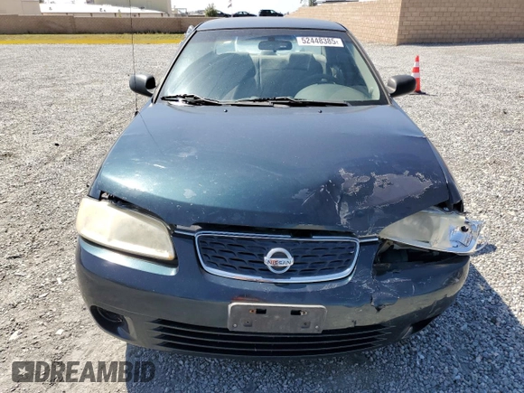 2003 Nissan Sentra XE with VIN 3N1CB51D13L792787, listed as a Copart auction lot 52448385 with 187,810 mi miles and Salvage Title. Bid and sale history available at DreamBid. Image 5.