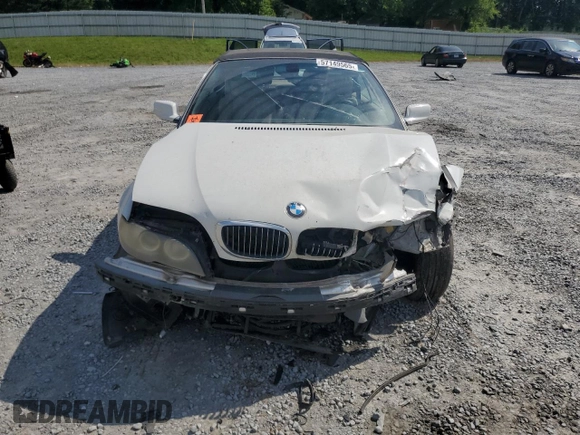2005 BMW 3 Series 325Ci z VIN WBABW334X5PL38945, wystawiony jako Copart lot #57149565 z przebiegiem 184 975 mil mil oraz Szkoda całkowita • Salvage title. Historia ofert i sprzedaży dostępna na DreamBid. Obrazek 5.