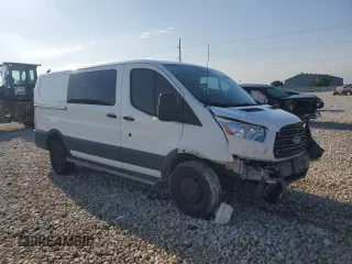 2018 Ford Transit with VIN 1FTYR1YM7JKB32779, listed as a Copart auction lot 55868195 with 112,354 mi miles and Salvage title. Bid and sale history available at DreamBid. Image 4.