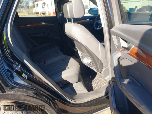 2021 Audi Q5 Premium Plus with VIN WA1BAAFY9M2048397, listed as a IAAI auction lot 41486775 with 39,624 mi miles and . Bid and sale history available at DreamBid. Image 8.
