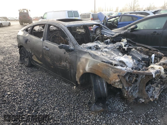 2022 Honda Insight Touring with VIN 19XZE4F90NE000200, listed as a Copart auction lot 43374955 with Not Provided miles and Salvage Title. Bid and sale history available at carsss.com. Image 4.