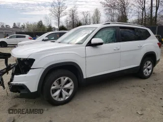 2019 Volkswagen Atlas SE with VIN 1V2LR2CA6KC550855, listed as a Copart auction lot 50938805 with 87,212 mi miles and Salvage title. Bid and sale history available at DreamBid. Image 1.