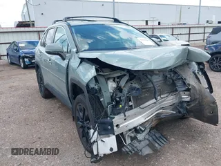 2021 Toyota RAV4 XLE Premium with VIN 2T3C1RFV9MW173390, listed as a IAAI auction lot 42755318 with 63,041 mi miles and . Bid and sale history available at DreamBid. Image 1.