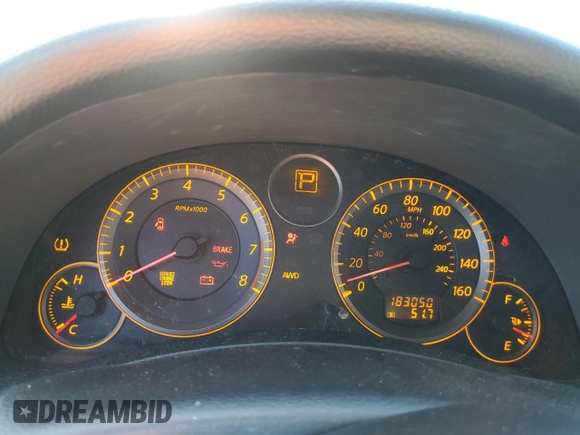 2006 Infiniti G35 with VIN JNKCV51F76M605163, listed as a Copart auction lot 75861024 with 183,050 mi miles and Salvage Title. Bid and sale history available at DreamBid. Image 9.