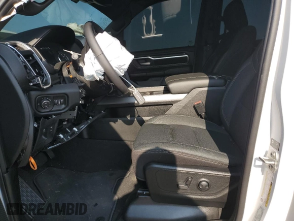 2025 Ram 1500 Big Horn with VIN 1C6SRFFPXSN521827, listed as a Copart auction lot 68621994 with 1,676 mi miles and Salvage Title. Bid and sale history available at carsss.com. Image 7.
