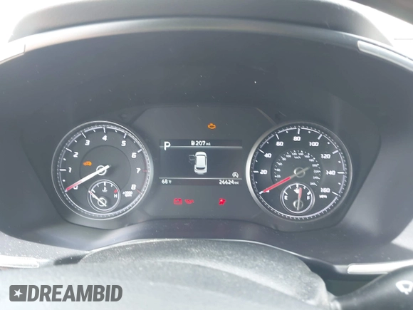 2023 Hyundai Santa Fe SE with VIN 5NMS14AJ9PH630176, listed as a IAAI auction lot 42202536 with 26,624 mi miles and . Bid and sale history available at DreamBid. Image 7.