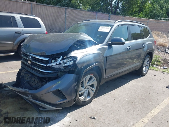 2022 Volkswagen Atlas SE with VIN 1V2KP2CA6NC524326, listed as a IAAI auction lot 42546660 with 37,406 mi miles and . Bid and sale history available at DreamBid. Image 17.