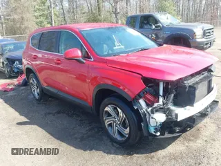 2021 Hyundai Santa Fe SE with VIN 5NMS1DAJ9MH351192, listed as a IAAI auction lot 41712920 with 54,284 mi miles. Bid and sale history available at carsss.com. Image 1.
