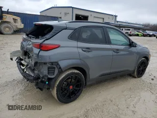 2021 Hyundai Kona Night Edition with VIN KM8K6CA54MU686606, listed as a Copart auction lot 41021354 with 17,769 mi miles and Salvage Title. Bid and sale history available at DreamBid. Image 3.