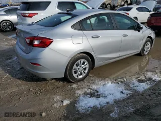 2019 Chevrolet Cruze LS with VIN 1G1BC5SM2K7135710, listed as a Copart auction lot 43629435 with 54,192 mi miles and Salvage Title. Bid and sale history available at carsss.com. Image 3.