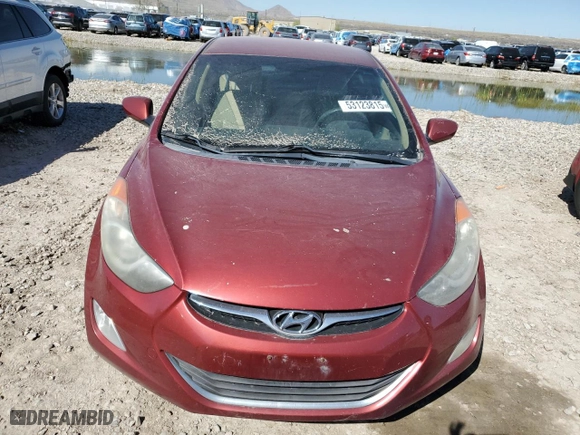 2013 Hyundai Elantra GLS PZEV with VIN 5NPDH4AEXDH174114, listed as a Copart auction lot 53123815 with 197,236 mi miles and Clean Title. Bid and sale history available at carsss.com. Image 5.