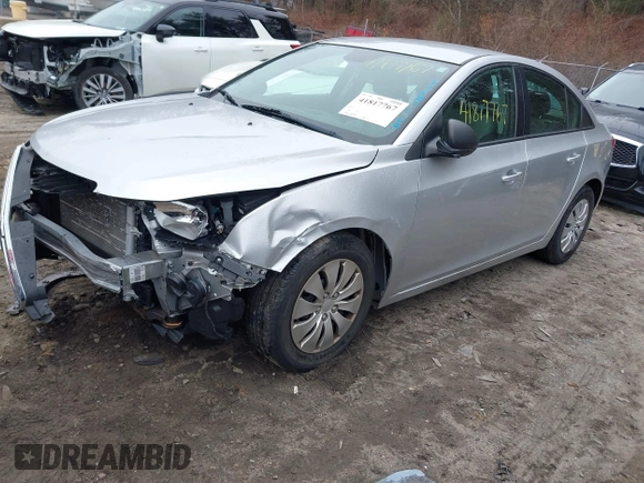 2014 Chevrolet Cruze LS with VIN 1G1PA5SG6E7275673, listed as a IAAI auction lot 41817767 with 121,250 mi miles and . Bid and sale history available at DreamBid. Image 2.