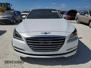 2017 Genesis G80 3.8L with VIN KMHGN4JE6HU193658, listed as a Copart auction lot 74342984 with 0 mi miles and Salvage Title. Bid and sale history available at carsss.com. Image 5.