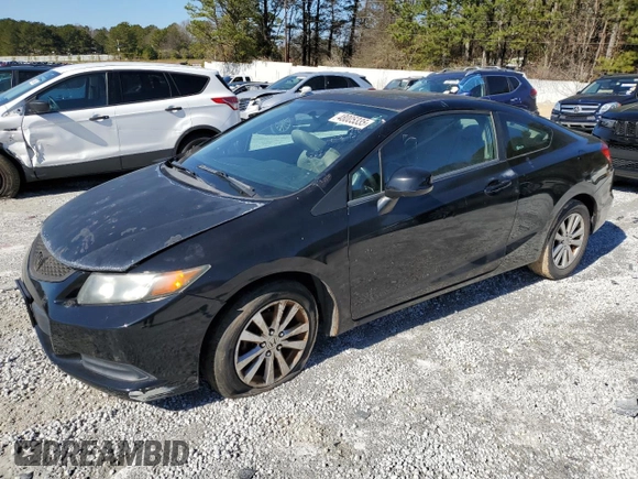 2012 Honda Civic Cpe EX-L with VIN 2HGFG3B10CH552841, listed as a Copart auction lot 48005335 with 190,780 mi miles and Clean Title. Bid and sale history available at carsss.com. Image 1.