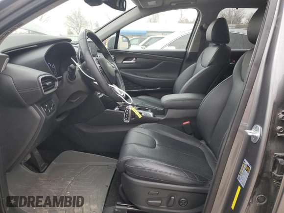2019 Hyundai Santa Fe Ultimate with VIN 5NMS53AA1KH102042, listed as a Copart auction lot 85954374 with 23,077 mi miles and Salvage Title. Bid and sale history available at carsss.com. Image 7.