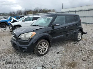 2013 Kia Soul + with VIN KNDJT2A64D7585284, listed as a Copart auction lot 48541395 with 215,461 mi miles and Salvage Title. Bid and sale history available at carsss.com. Image 1.