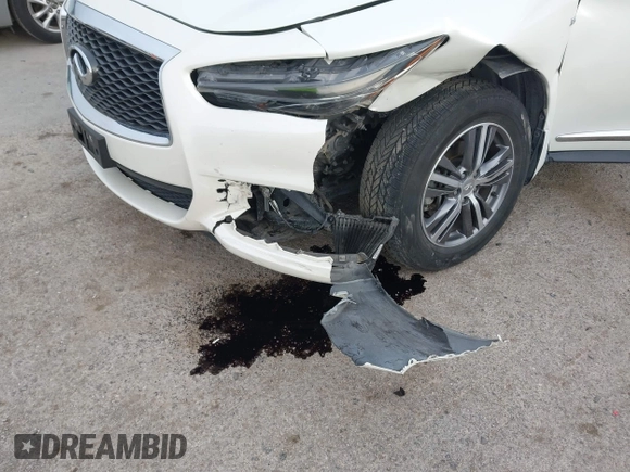 2020 Infiniti QX60 Pure with VIN 5N1DL0MN2LC531102, listed as a IAAI auction lot 41918887 with 55,284 mi miles and . Bid and sale history available at DreamBid. Image 6.