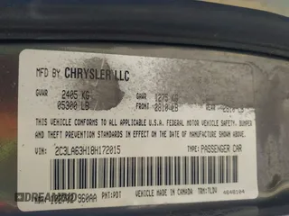 2008 Chrysler 300 C Hemi with VIN 2C3LA63H18H172015, listed as a IAAI auction lot 42055764 with 130,915 mi miles. Bid and sale history available at carsss.com. Image 9.