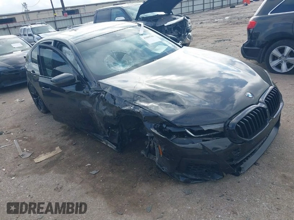 2021 BMW 5 Series 540i with VIN WBA53BJ01MWW91692, listed as a IAAI auction lot 41509786 with 33,345 mi miles and . Bid and sale history available at DreamBid. Image 1.