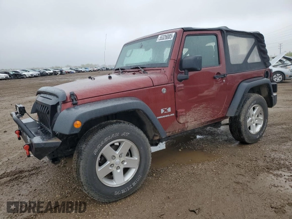 2008 Jeep Wrangler X with VIN 1J4FA24188L624865, listed as a Copart auction lot 55326885 with 142,185 mi miles and Clean Title. Bid and sale history available at DreamBid. Image 1.