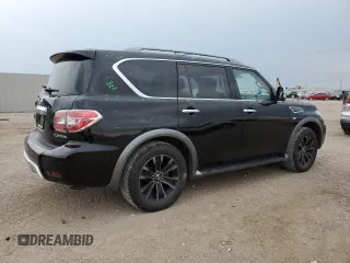 2018 Nissan Armada Platinum with VIN JN8AY2NEXJ9733932, listed as a Copart auction lot 68540944 with 60,030 mi miles and Salvage Title. Bid and sale history available at carsss.com. Image 3.