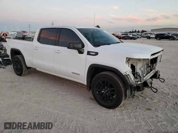 2022 GMC Sierra 1500 Elevation with VIN 3GTU9CET0NG170812, listed as a Copart auction lot 76129774 with 56,539 mi miles and Salvage Title. Bid and sale history available at DreamBid. Image 4.