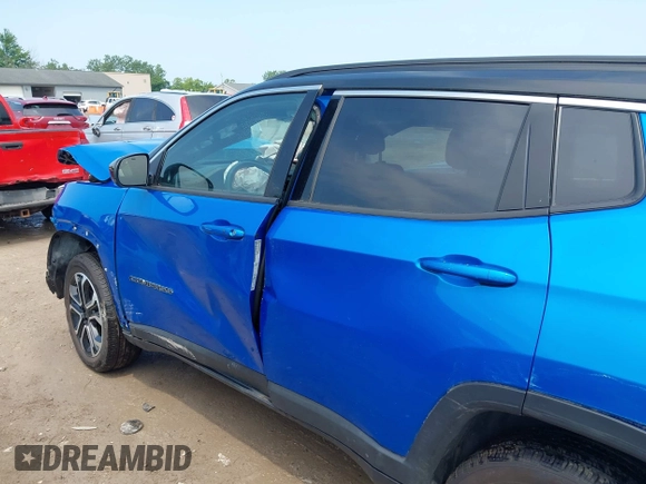 2023 Jeep Compass (RED) Edition with VIN 3C4NJDCN8PT518257, listed as a IAAI auction lot 42589528 with Not provided miles and . Bid and sale history available at DreamBid. Image 15.
