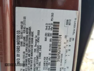 2015 Ford Fusion S with VIN 3FA6P0G76FR177174, listed as a Copart auction lot 53862845 with 78,021 mi miles and Salvage Title. Bid and sale history available at DreamBid. Image 12.