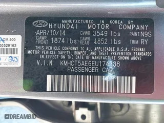 2014 Hyundai Accent GS with VIN KMHCT5AE6EU174338, listed as a IAAI auction lot 41096955 with 49,614 mi miles. Bid and sale history available at carsss.com. Image 9.