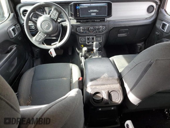 2024 Jeep Wrangler Sport S with VIN 1C4RJXN64RW202828, listed as a Copart auction lot 54202415 with 30,459 mi miles and Salvage title. Bid and sale history available at DreamBid. Image 8.