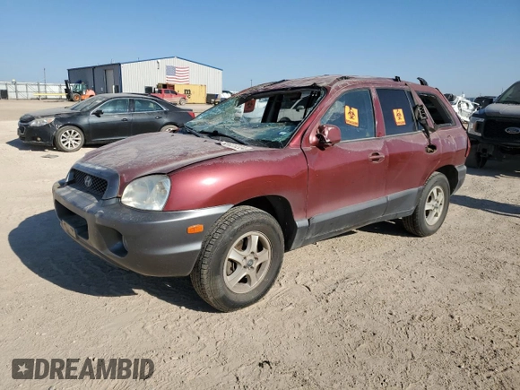 2003 Hyundai Santa Fe GLS with VIN KM8SC13D23U448494, listed as a Copart auction lot 62625224 with 7,094 mi miles and Salvage Title. Bid and sale history available at carsss.com. Image 1.