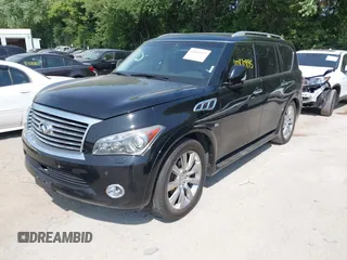 2014 Infiniti QX80 with VIN JN8AZ2NEXE9064144, listed as a IAAI auction lot 42810995 with 210,231 mi miles and . Bid and sale history available at DreamBid. Image 2.