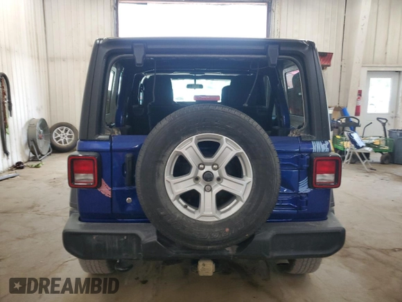 2019 Jeep Wrangler Unlimited Sport S with VIN 1C4HJXDG3KW504073, listed as a Copart auction lot 59037655 with 80,523 mi miles and Salvage title. Bid and sale history available at DreamBid. Image 6.