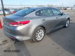 2018 Kia Optima LX with VIN 5XXGT4L33JG264459, listed as a IAAI auction lot 41793396 with 62,450 mi miles. Bid and sale history available at carsss.com. Image 4.