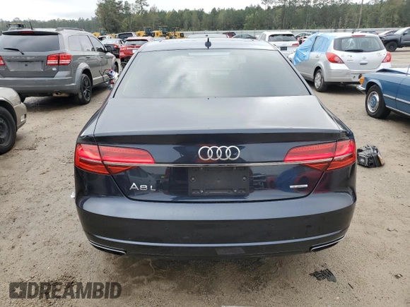 2017 Audi A8 with VIN WAU44AFD4HN010791, listed as a Copart auction lot 78886844 with 133,870 mi miles and Salvage Title. Bid and sale history available at DreamBid. Image 6.