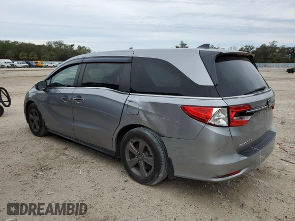 2021 Honda Odyssey EX with VIN 5FNRL6H59MB044233, listed as a Copart auction lot 88403685 with 38,094 mi miles and Salvage Title. Bid and sale history available at DreamBid. Image 2.