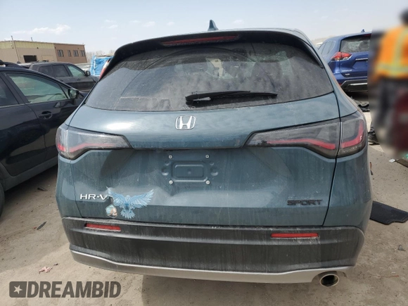 2024 Honda HR-V Sport with VIN 3CZRZ2H53RM756936, listed as a Copart auction lot 49142525 with 14,096 mi miles and Salvage Title. Bid and sale history available at carsss.com. Image 6.