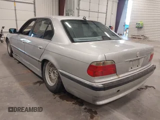 2001 BMW 7 Series 740iA with VIN WBAGG83421DN88756, listed as a IAAI auction lot 41086038 with 1 mi miles. Bid and sale history available at carsss.com. Image 3.