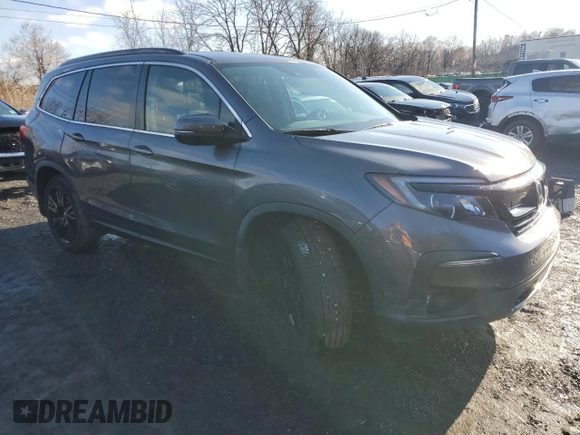 2022 Honda Pilot Special Edition with VIN 5FNYF5H27NB001160, listed as a Copart auction lot 50156375 with 23,486 mi miles and Salvage Title. Bid and sale history available at carsss.com. Image 4.