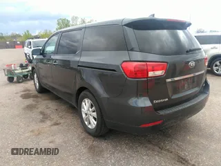 2017 Kia Sedona LX with VIN KNDMB5C18H6218659, listed as a IAAI auction lot 42135552 with 157,263 mi miles. Bid and sale history available at carsss.com. Image 3.