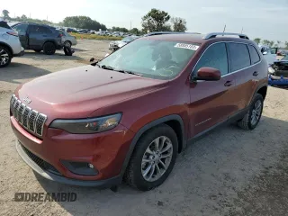 2019 Jeep Cherokee Latitude Plus z VIN 1C4PJLLB6KD110234, wystawiony jako Copart lot #58805183 z przebiegiem 34 975 mil mil oraz Szkoda całkowita • Salvage title. Historia ofert i sprzedaży dostępna na DreamBid. Obrazek 1.