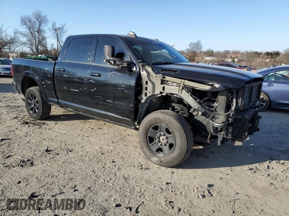 2020 Ram 2500 Laramie with VIN 3C6UR5FL7LG244323, listed as a Copart auction lot 48031755 with 142,155 mi miles and Salvage Title. Bid and sale history available at carsss.com. Image 4.