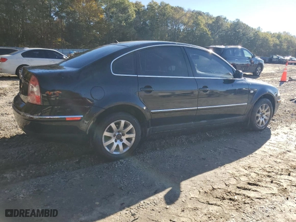2003 Volkswagen Passat GLS with VIN WVWPD63B73P356279, listed as a Copart auction lot 81892844 with 276,850 mi miles and Salvage Title. Bid and sale history available at carsss.com. Image 3.